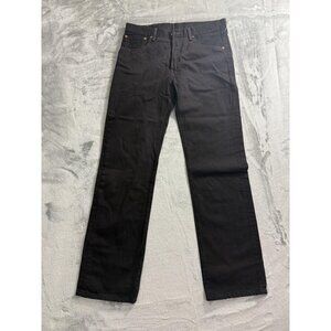 Levis 501 Jeans Mens 34x34 Black Denim Straight Leg Button Fly Classic 501 Pants